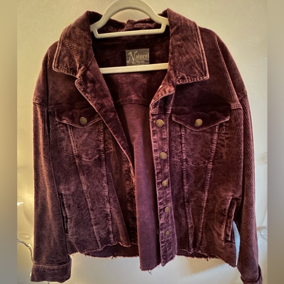 Jackets & Blazers - Purple corduroy jacket